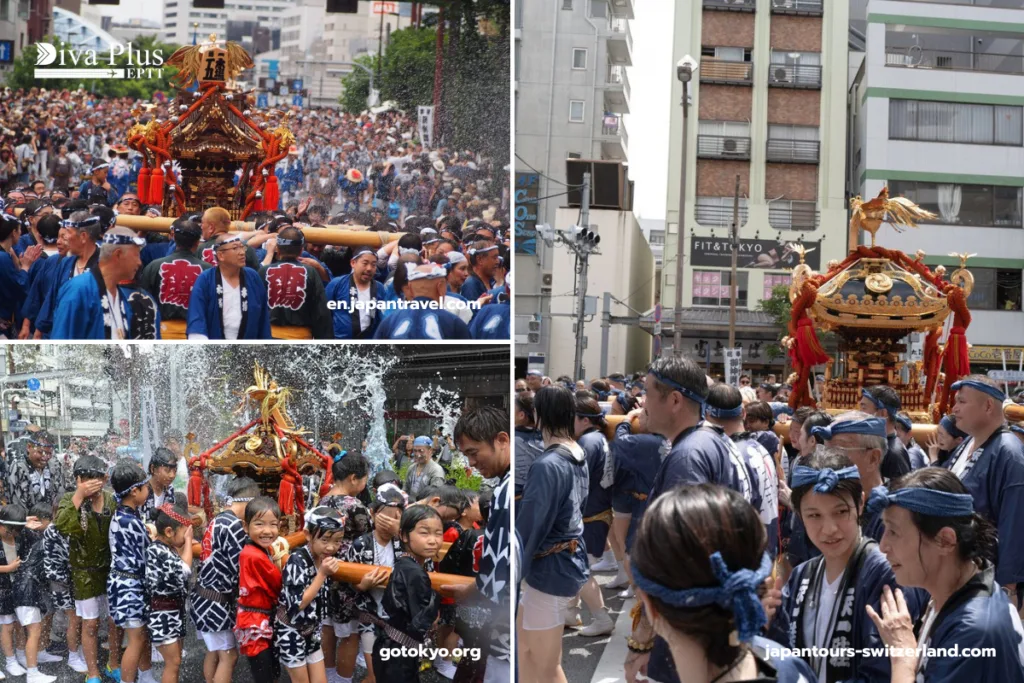 เทศกาลฟุคากาวะ ฮาจิมัง (Fukagawa Hachiman Festival - Tomioka Hachimangu Shrine Festival)